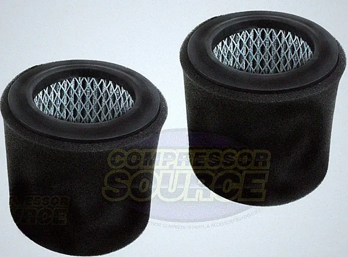 2 Pack Quincy Air Compressor Filter Poly Intake Elements 110377E100 / 110377E904