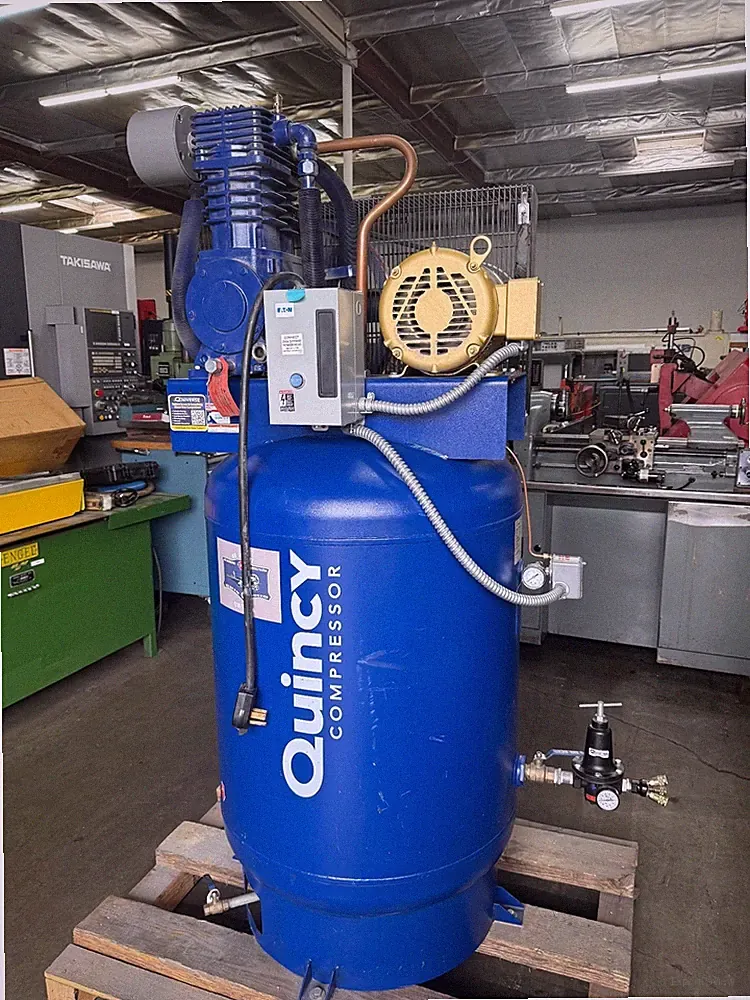 2021 QUINCY P2103DS12VCB23 2-Stage Vertical Air Compressor #8057 #1