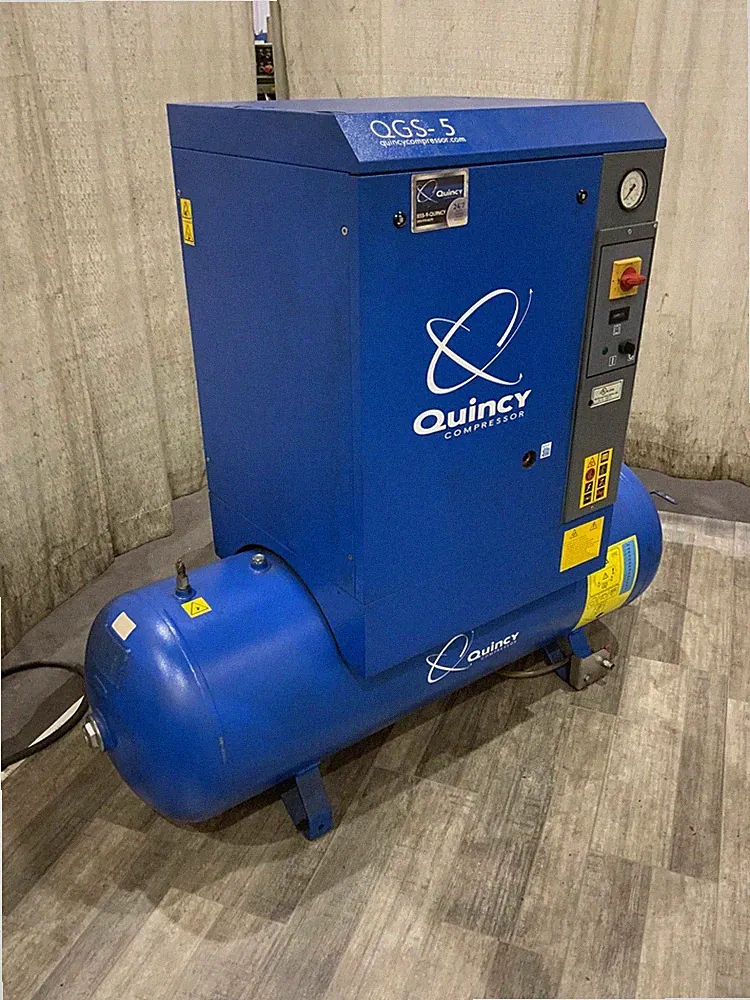 5 HP QUINCY MODEL QGS-5HP CSA/UL ROTARY SCREW AIR COMPRESSOR: STOCK #79873