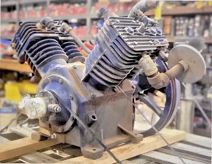 6️⃣ QUINCY QP-15 HD 2-STAGE AIR COMPRESSOR HEAD PUMP PESSCO OFFER 1 G021926-2 🗽
