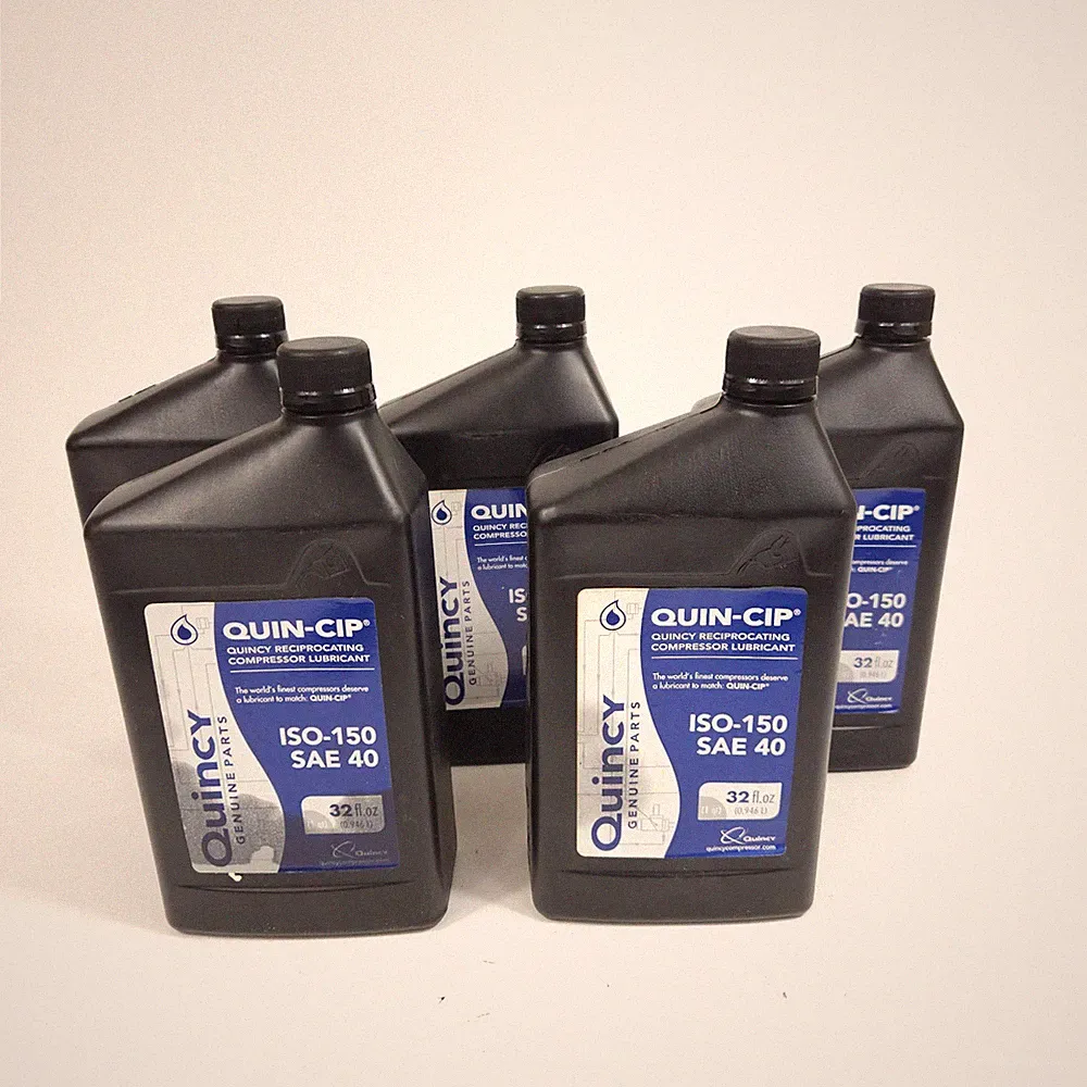 Lot Of Quincy Quin-Cip Air Compressor Oil Quart 40W ISO M-150, Model# 2024601401