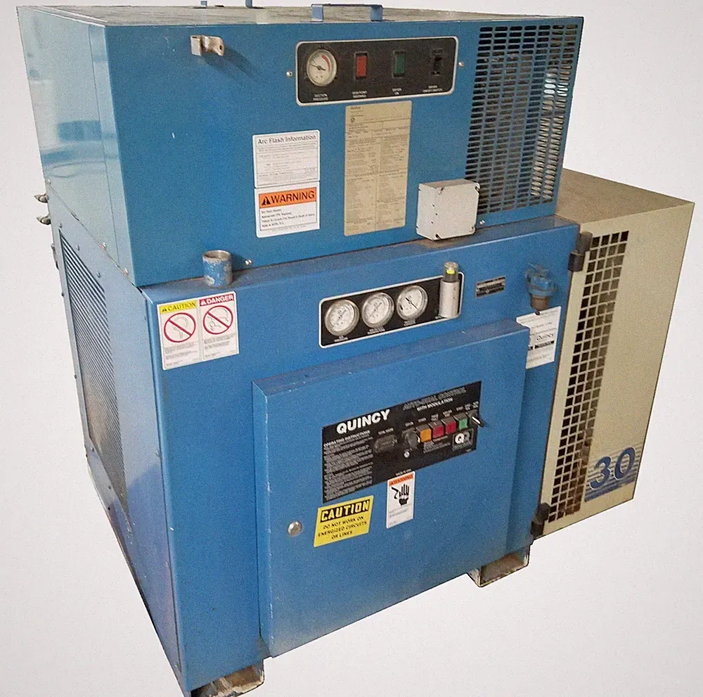 Quincy QSD 30 A6 QMB30ACA12E 30 HP Rotary Screw Air Compressor 3Ph w/Air Dryer