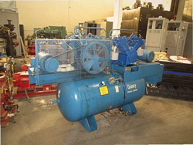 Quincy Two-Stage Compressor QC07520DX3 7.5HP (2) 208-230/460V 3Ph Used